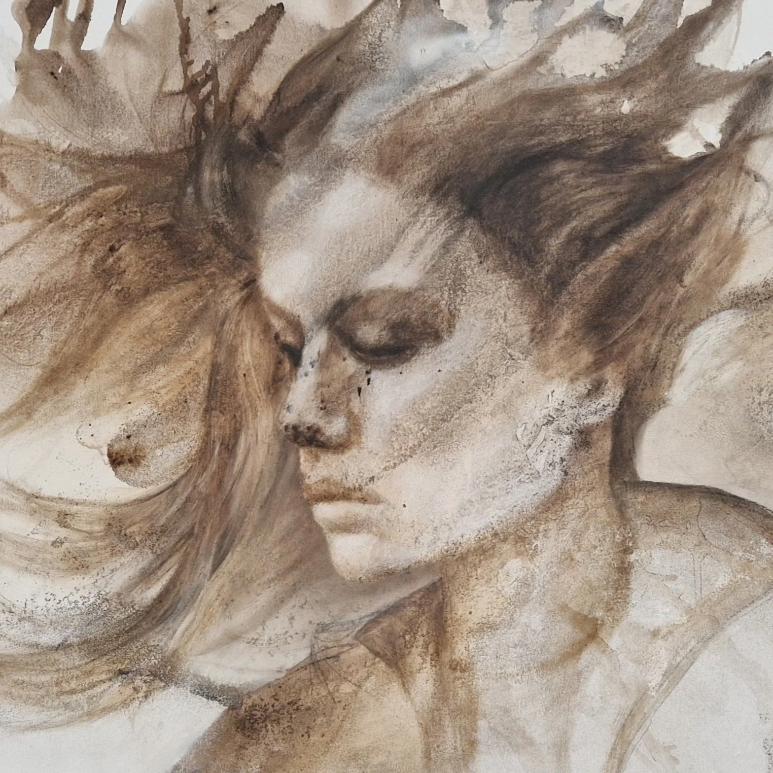 Rückenwind • 2024 • 100x150 • mixed media / Leinwand