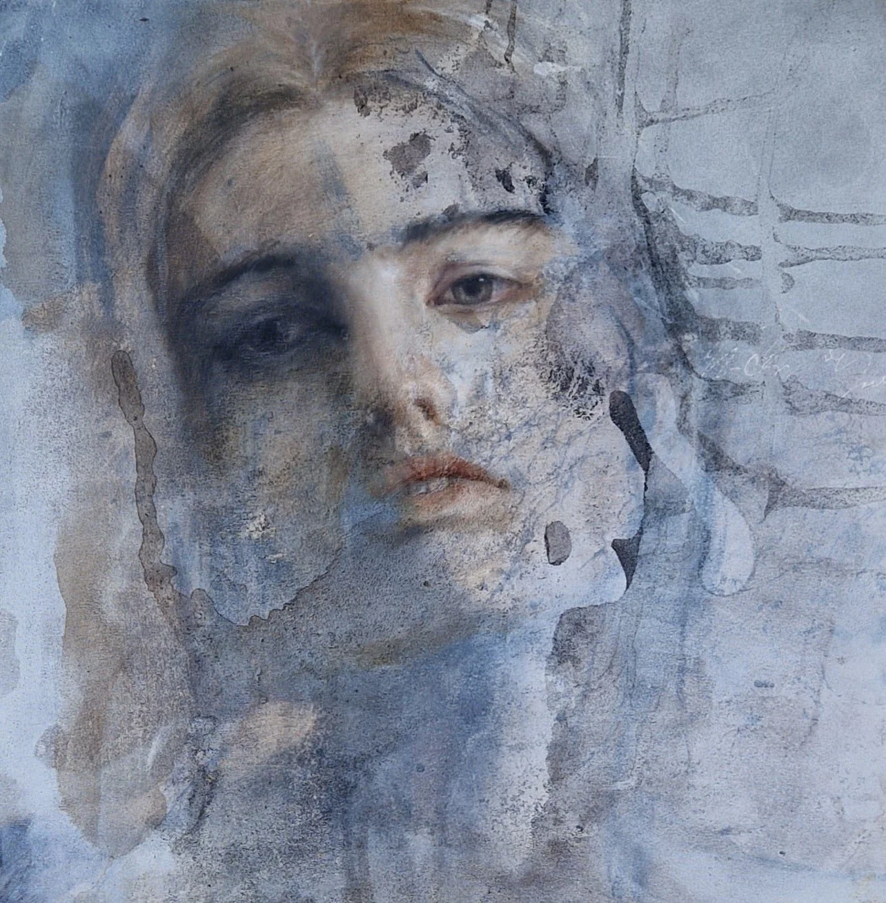 ohne Titel • 2024 • 70x70 • mixed media / Leinwand