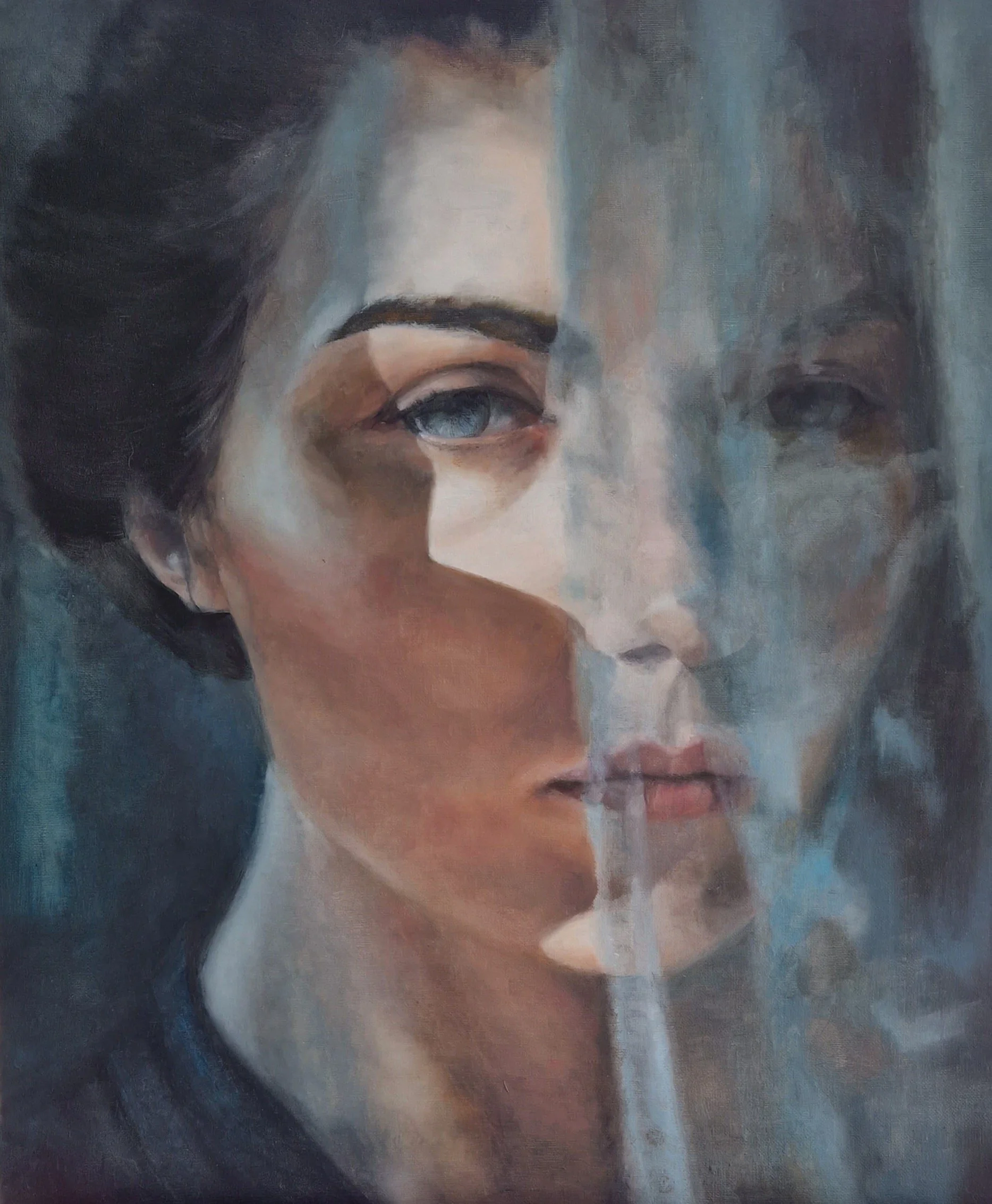 Behind • 2023 • 50x60 • Öl / Leinwand