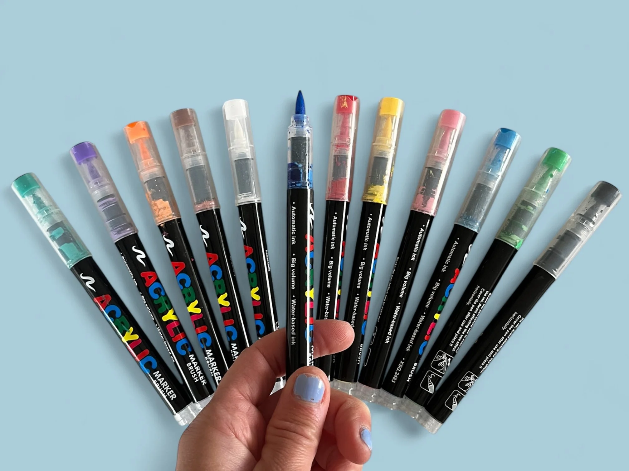 Acrylic Markers- 12 pack