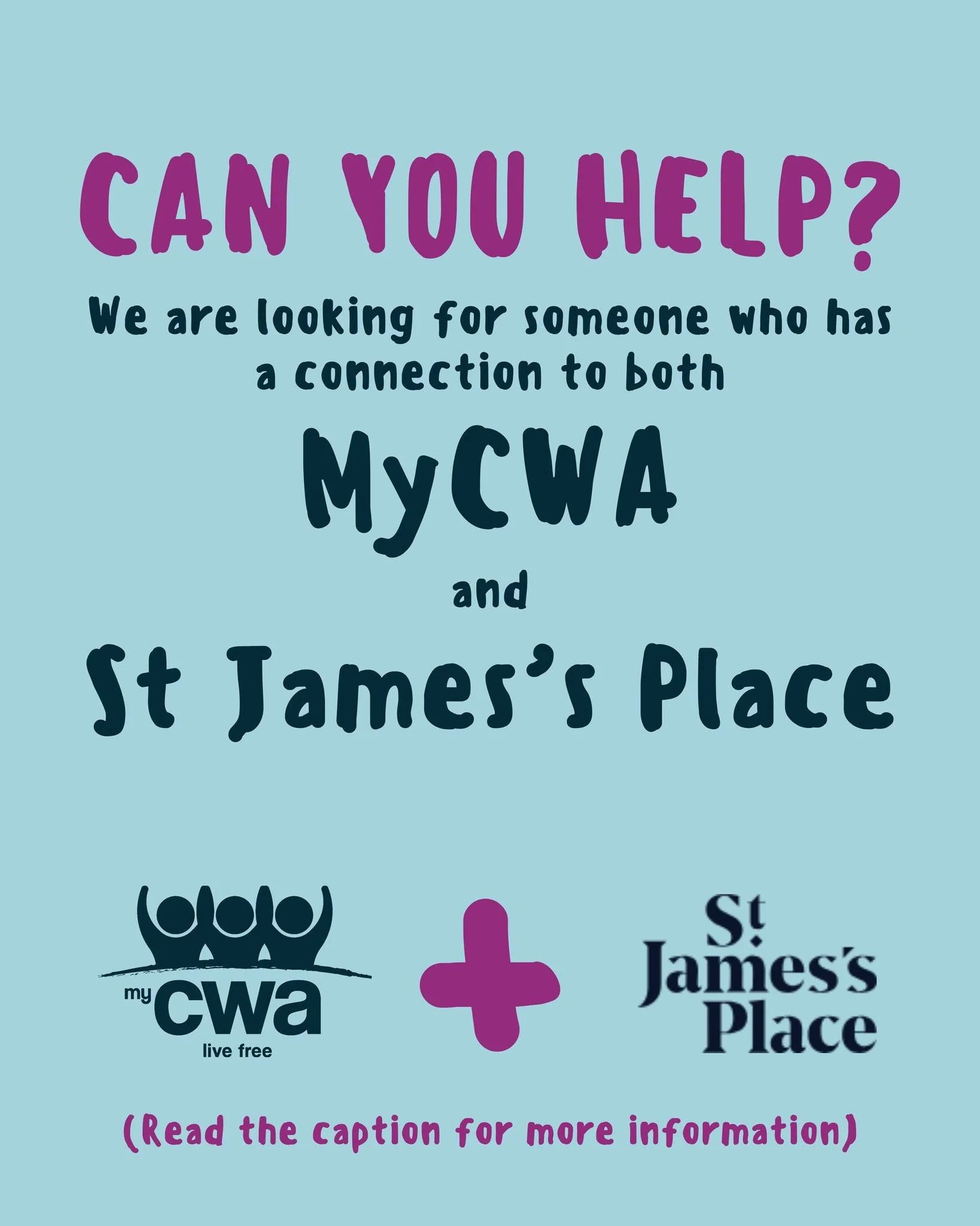 Can you help? 🙏 We&rsquo;re currently exploring an opportunity with the St. James&rsquo;s Place Charitable Foundation, and we&rsquo;re looking for a potential connector.
 
To be eligible, this needs to be someone connected to St. James&rsquo;s Place