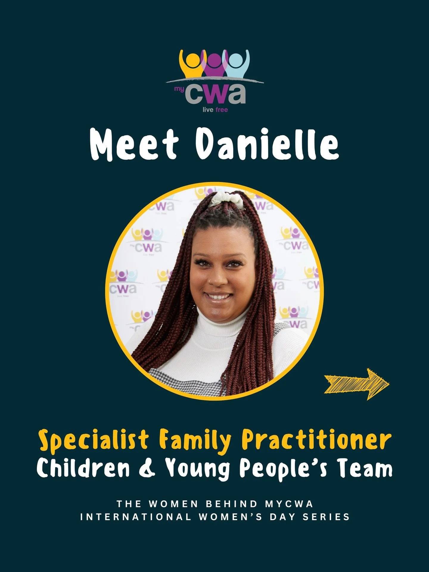 Meet the team: Danielle 💜
Continuing with our International Women&rsquo;s Day series, we&rsquo;re celebrating the women who make this work possible every single day.
 
Next up is Danielle, our Specialist Family Practitioner in the Children &amp; You