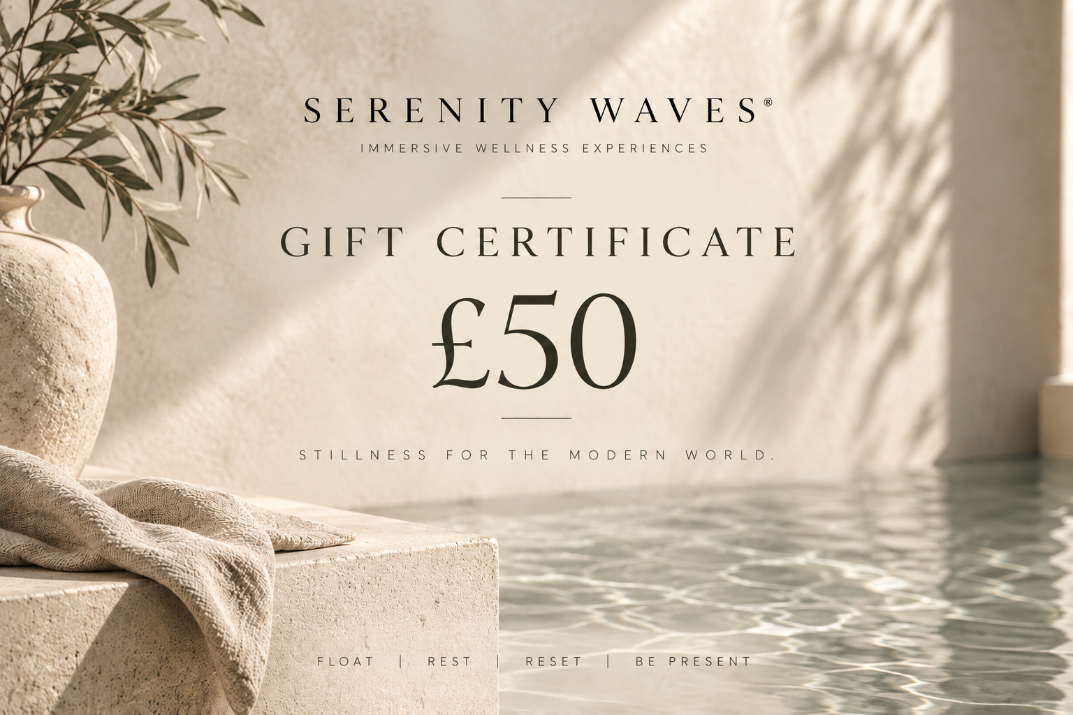 £50 Serenity Waves Gift Voucher