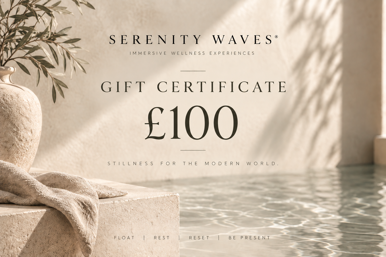 £100 Serenity Waves Gift Voucher