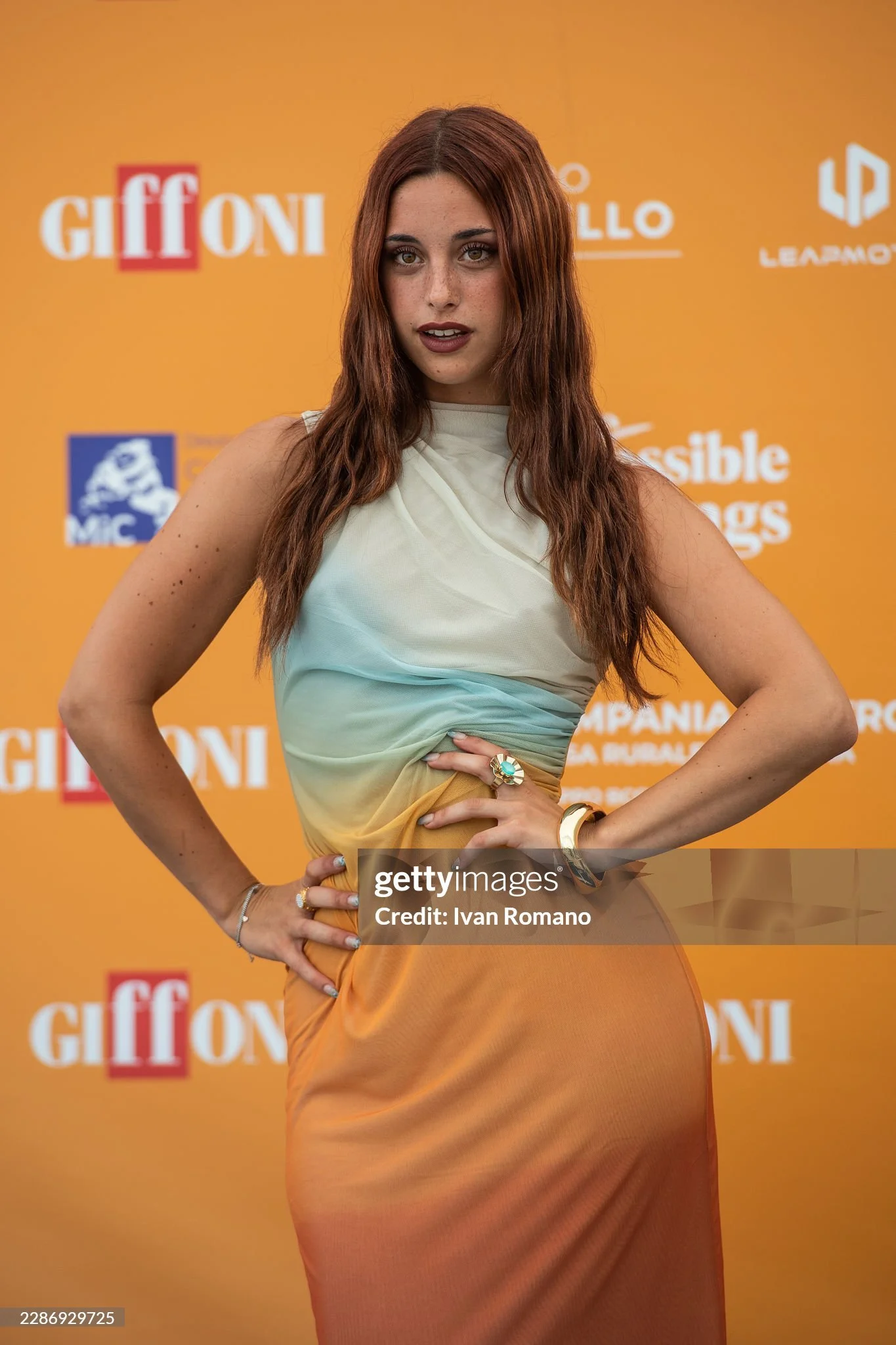 Influencer Iris Di Domenico styled for Giffoni Film Festival