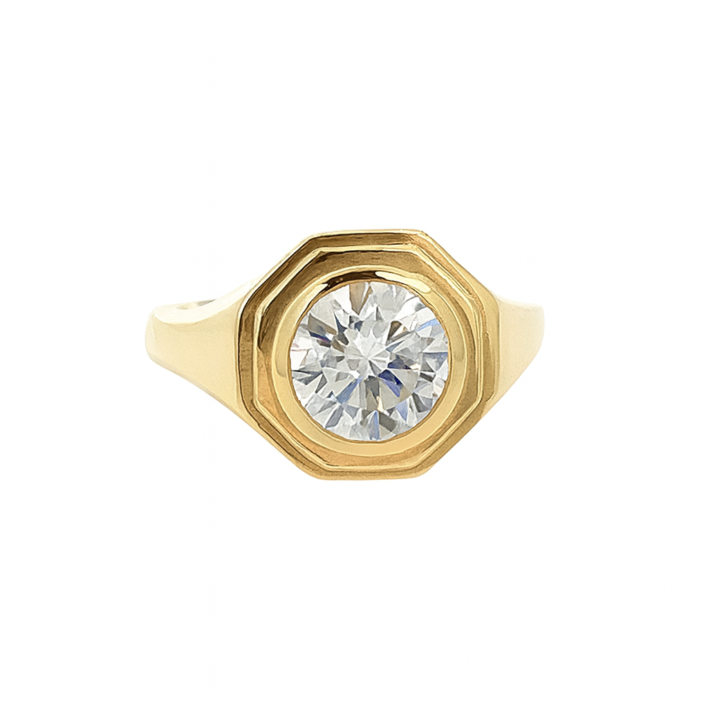 18ct Gold Vintage Art Deco Diamond Ring