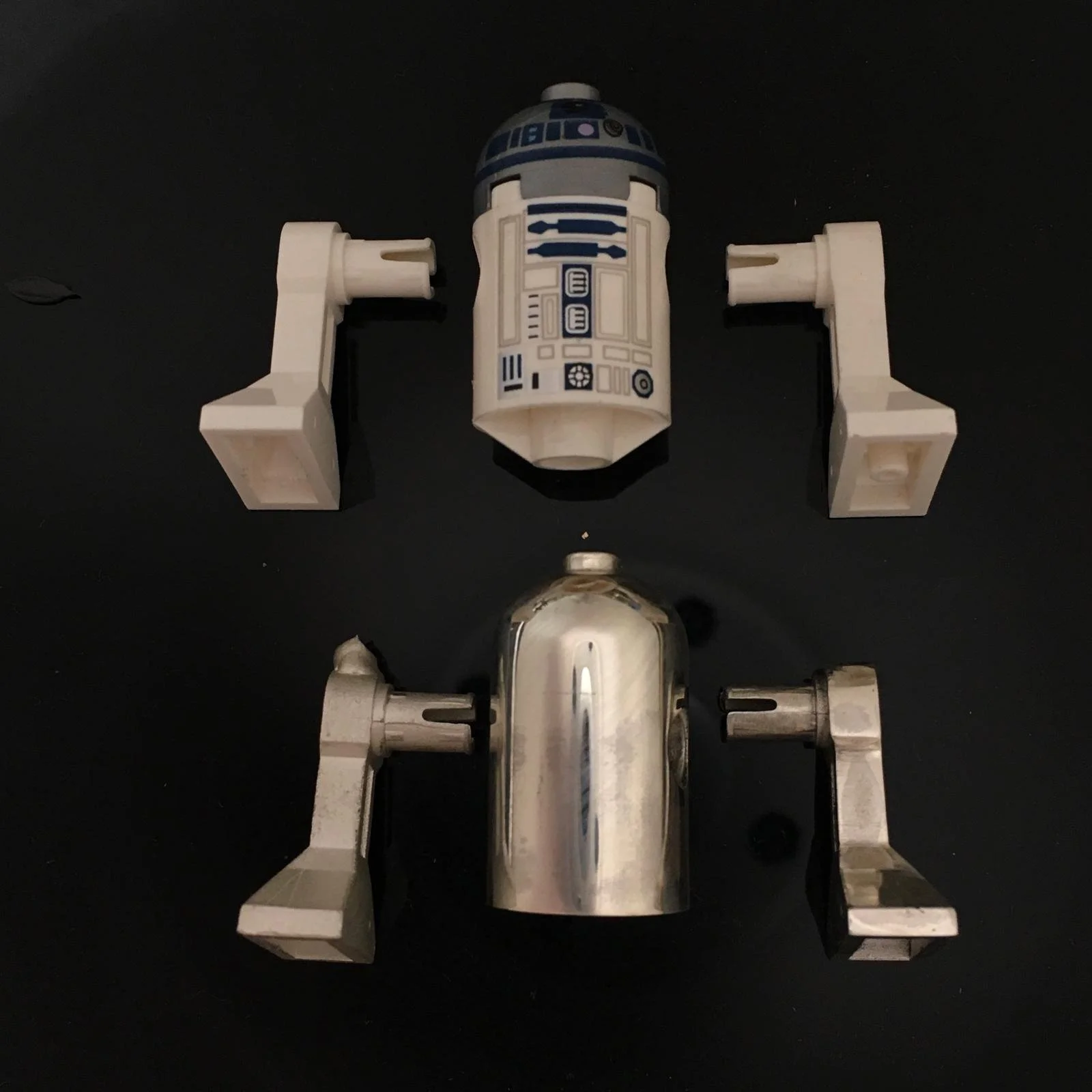 Platinum R2D2 figures