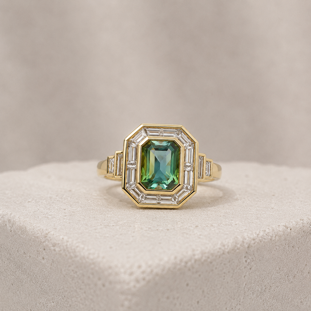 Teal Sapphire Deco Ring face view.png