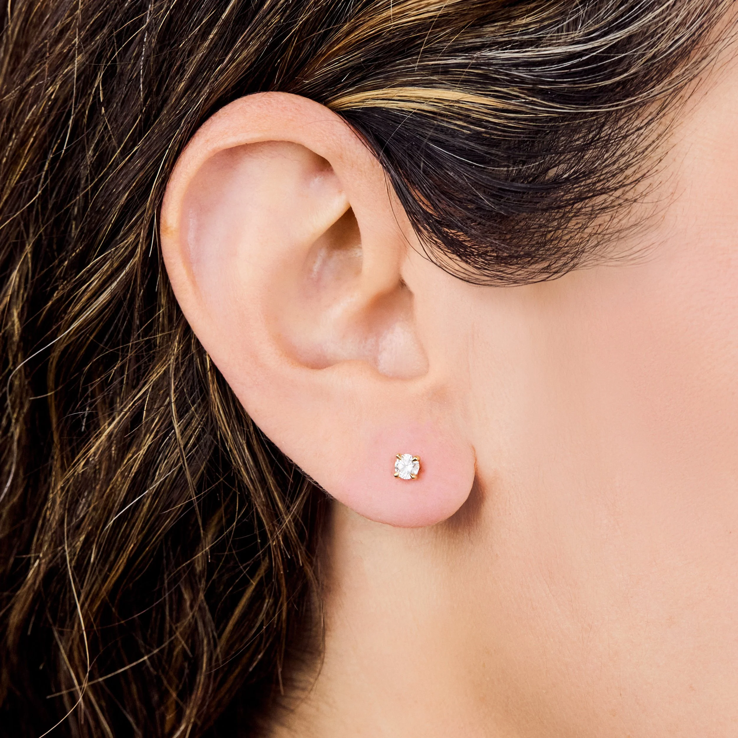 Diamond Stud Earrings - Various Sizes