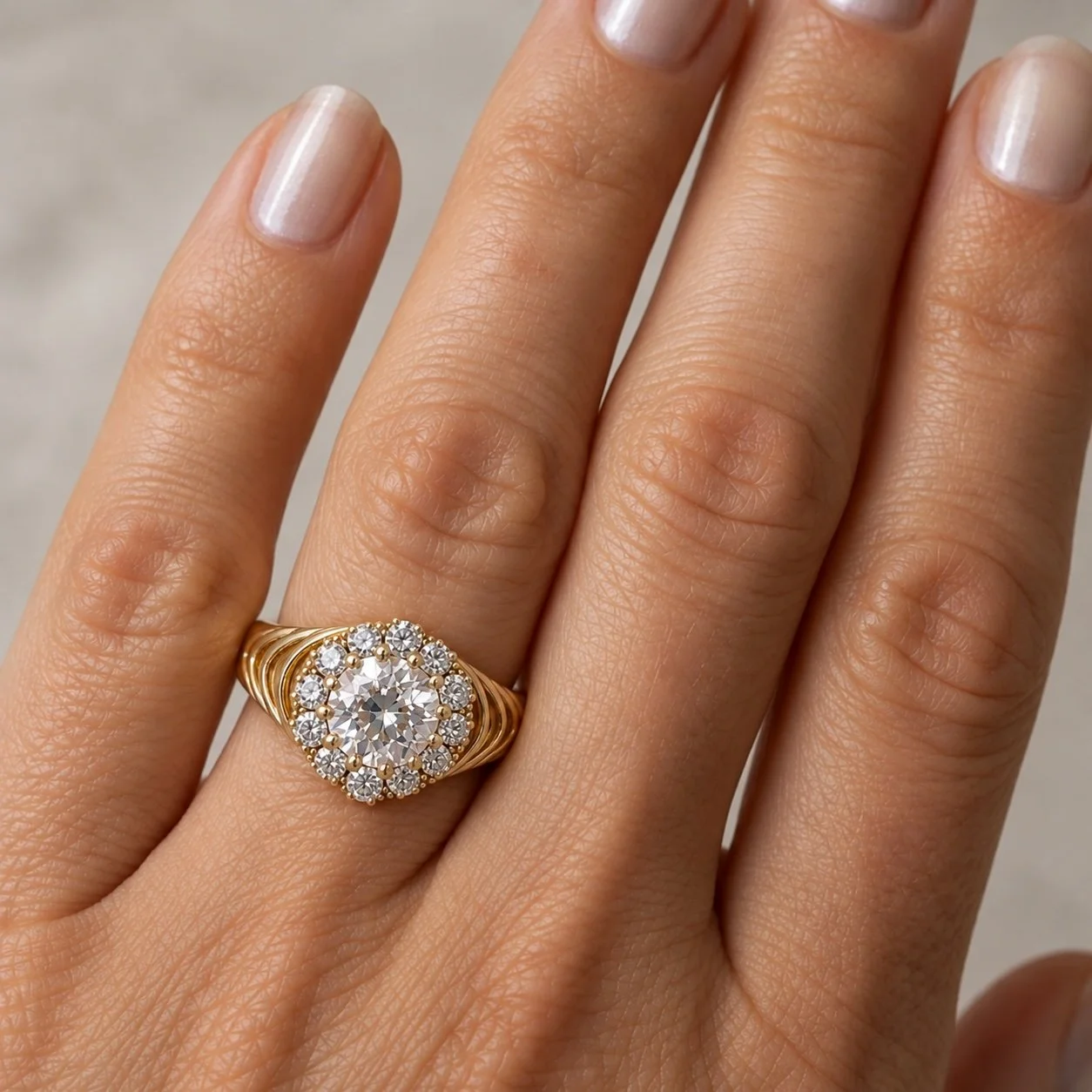 Vintage 1930’s Diamond Cluster Ring