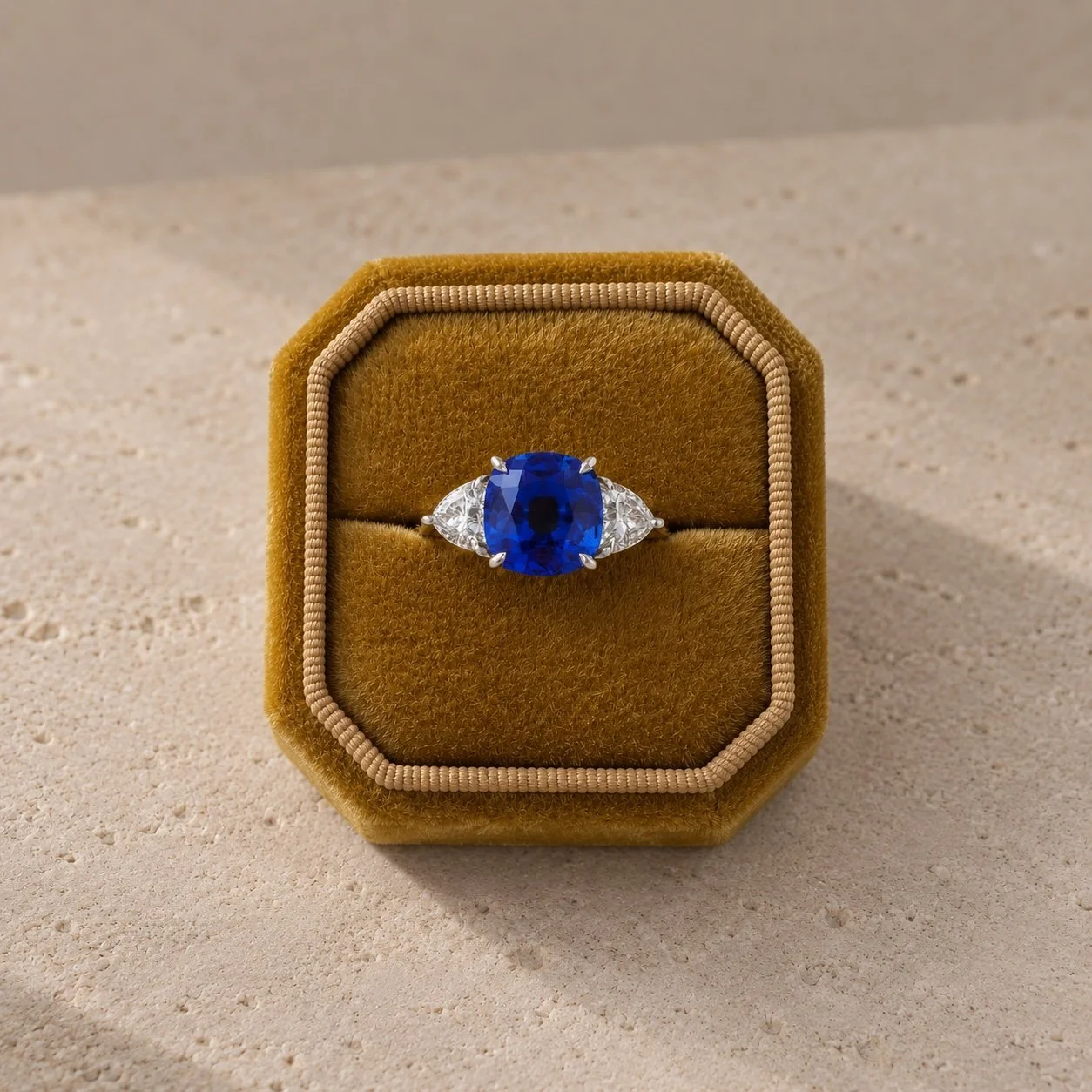 Bespoke Sapphire Ring design by Daniel Greenberg, Hatton Garden Jeweller, London