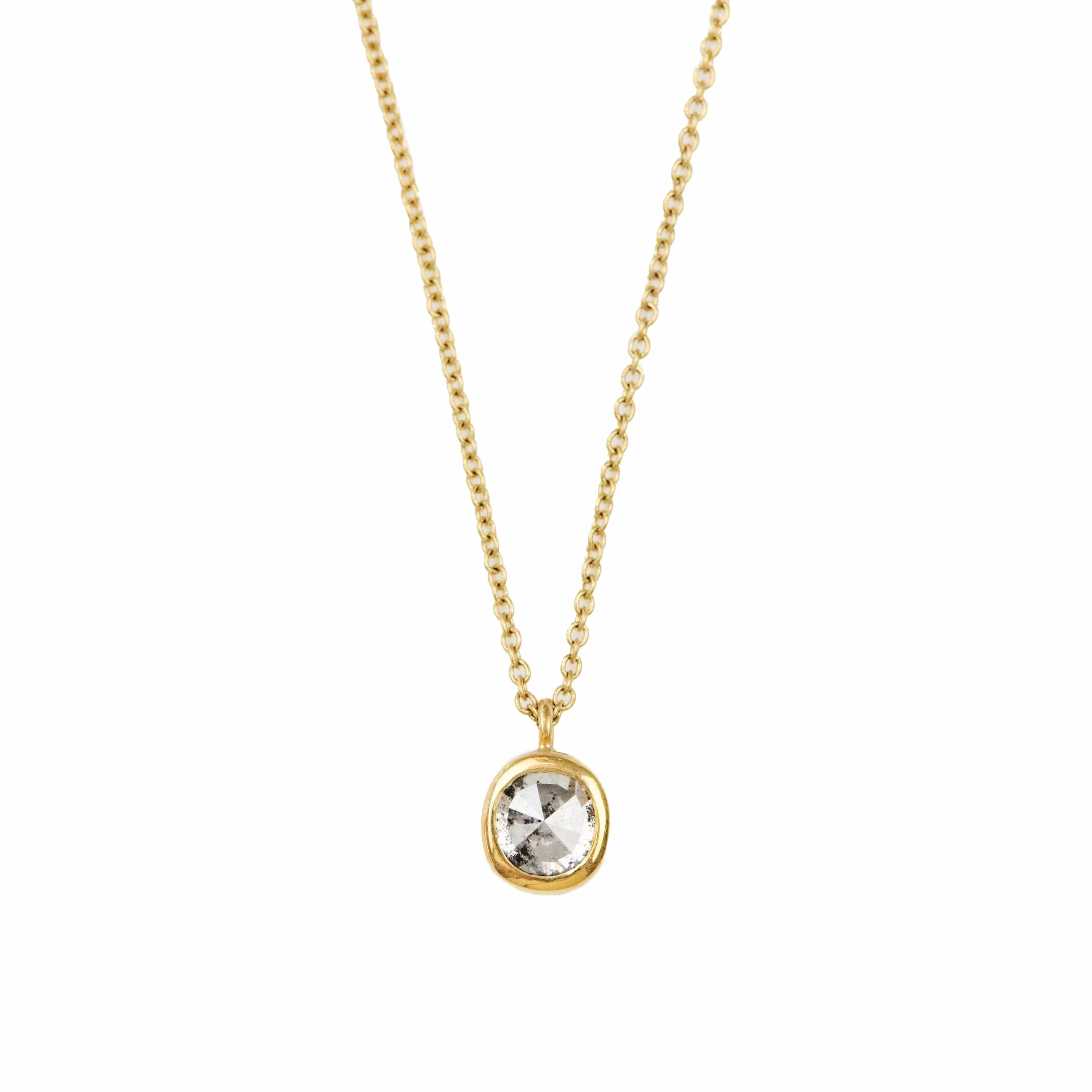 Diamond Necklace Gold - Various Stone Shapes
