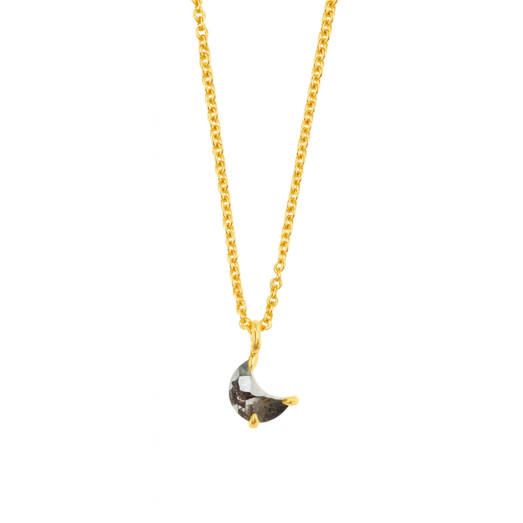 Moon Gem Stone Necklace