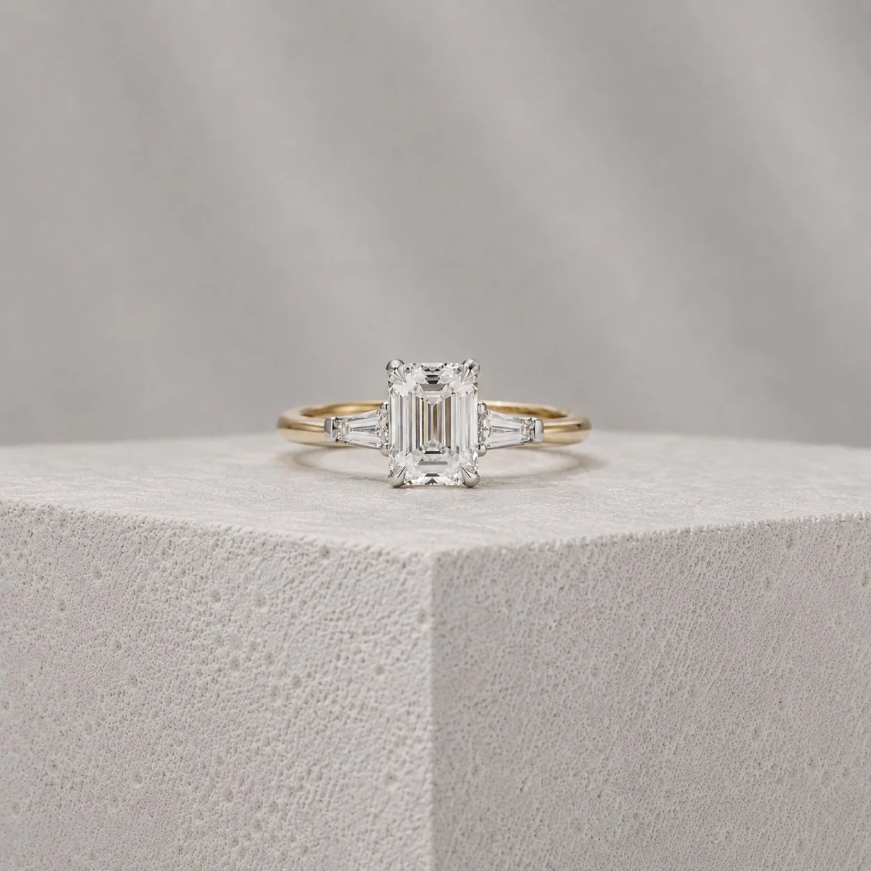 Emerald Cut & Tapered Baguette Ring