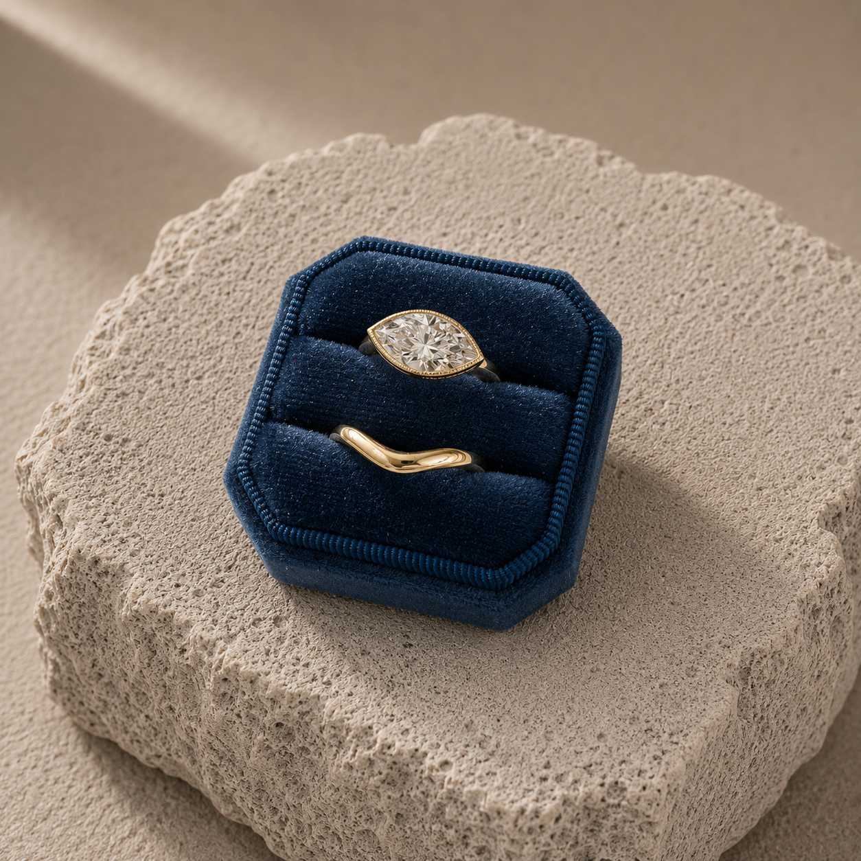 Marquise-Cut Diamond Engagement Ring