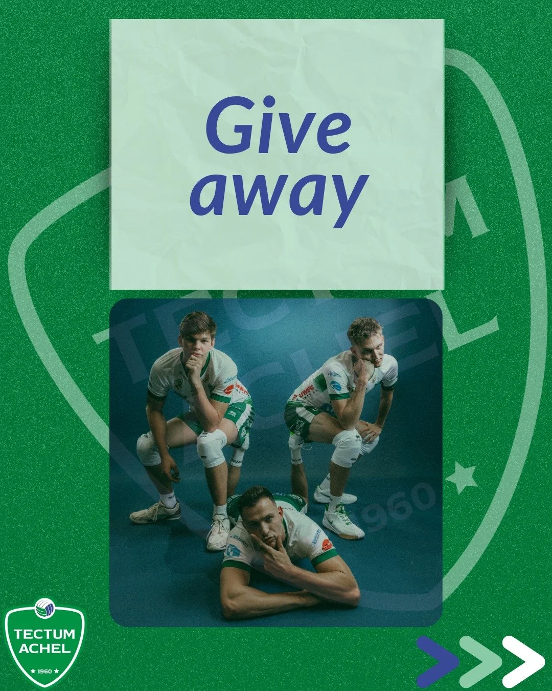 ❗WINACTIE❗

Win een gesigneerd shirt van onze Heren A! 💚🤍

How to win?
1. Volg Tectum Achel &amp; Tectum Achel Next (op Instagram &amp; Facebook)
2. Verzin een nieuw liedje, deuntje of yell
3. Mail een spraakbericht/video naar info@tectum-achel.be