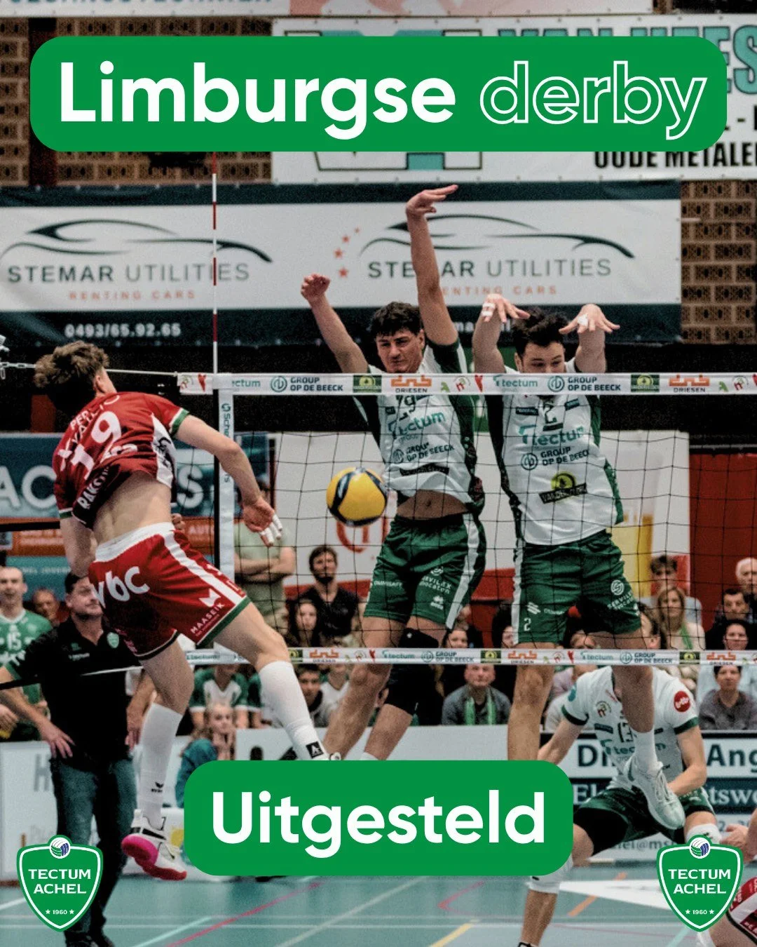 Door de regels van de FIVB zal de derby tussen Greenyard Maaseik en Tectum Achel verschuiven naar 26 november 🙃 Hierdoor zal onze competitie starten op woensdag 22 oktober, thuis tegen Guibertin 🤩