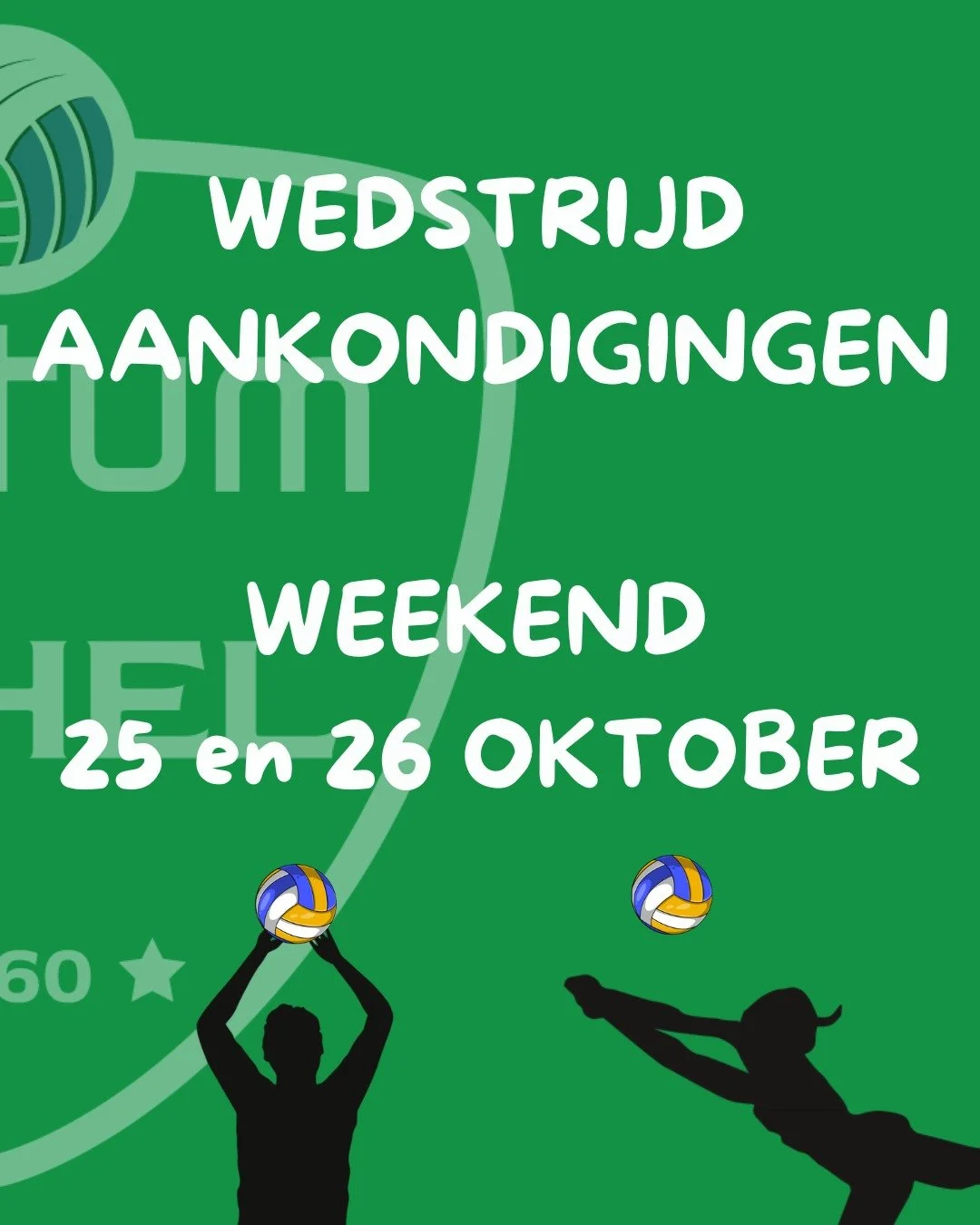 Weekend 25 &amp; 26 oktober 

Vind hier de wedstrijden van aankomend weekend. Veel succes! Zet 'm op!

#volleybal #volleylimburg #volleyvlaanderen #volleybelgium #tectum #tectumachel