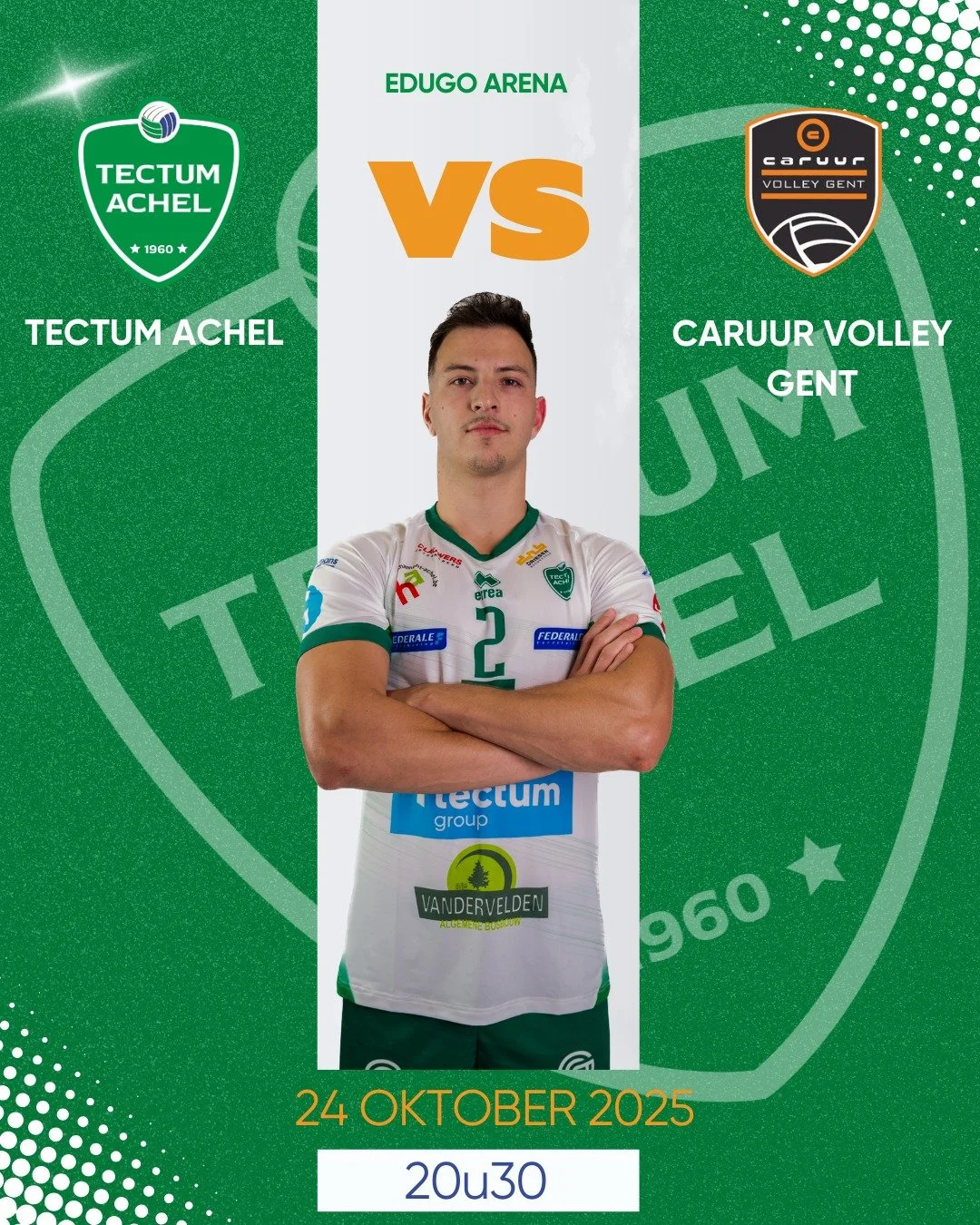 💚 AWAYGAME 💚
Morgen staat onze eerste (&amp; hopelijk niet de laatste) bekerwedstrijd op het programma 🏆

📅 24 oktober 2025 | 20u30
📍 EDUGO Arena | Sint-Jozefstraat 16 | 9041 Oostakker