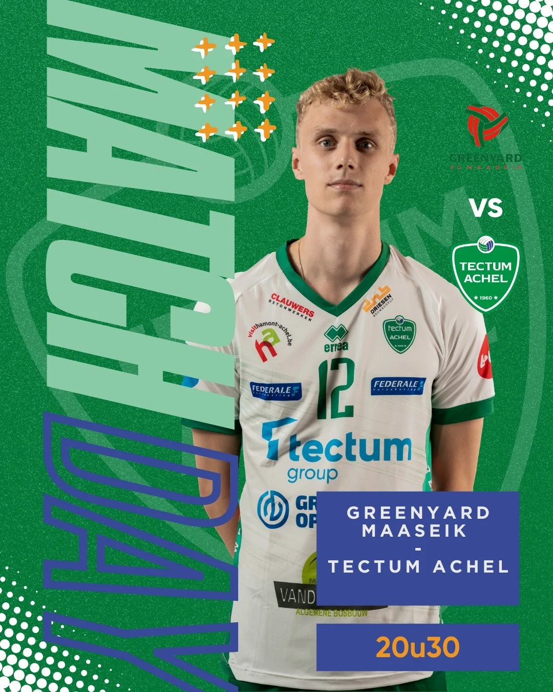 🤍 DERBYDAY 🤍
Kortste verplaatsing van het seizoen, maar zeker niet de minste. Tot straks!

📅 26 november 2025 | 20u30
📍 Steengoed Arena | Sportlaan 10 | 3680 Maaseik
💻https://watch.lottovolleyleague.be/Men