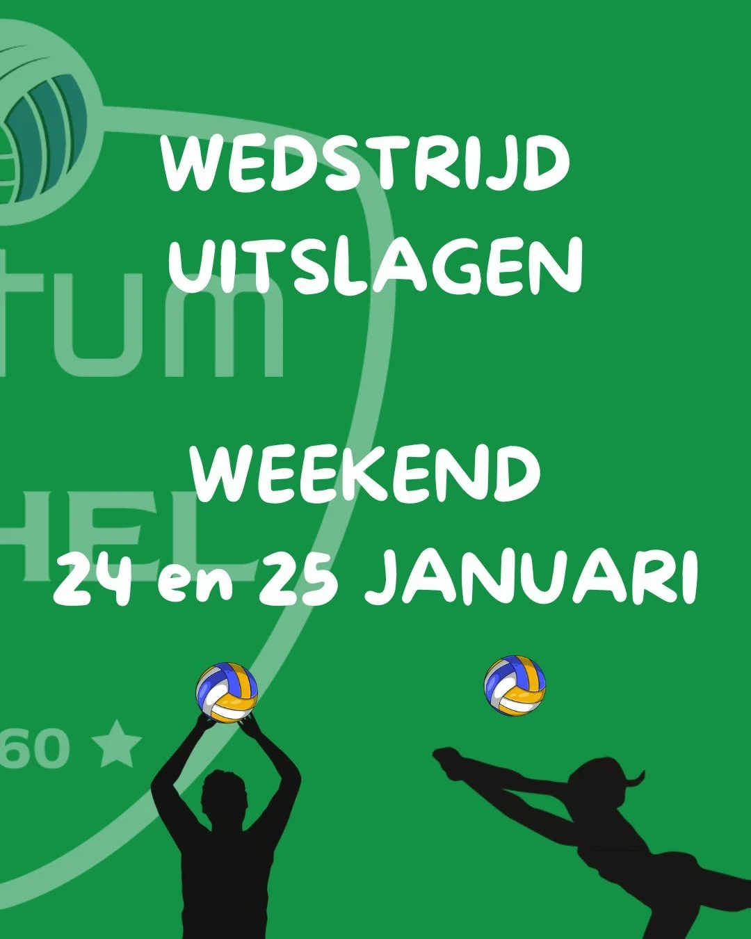 Uitslagen weekend 24 &amp; 15 januari 

Onze Heren B zijn door naar de volgende ronde van de Beker van Limburg! De U11 Meisjes 3-3 heeft jammer genoeg niet gewonnen, maar chapeau voor wat zij dit seizoen al gepresteerd hebben! Ook de allerkleinste sp