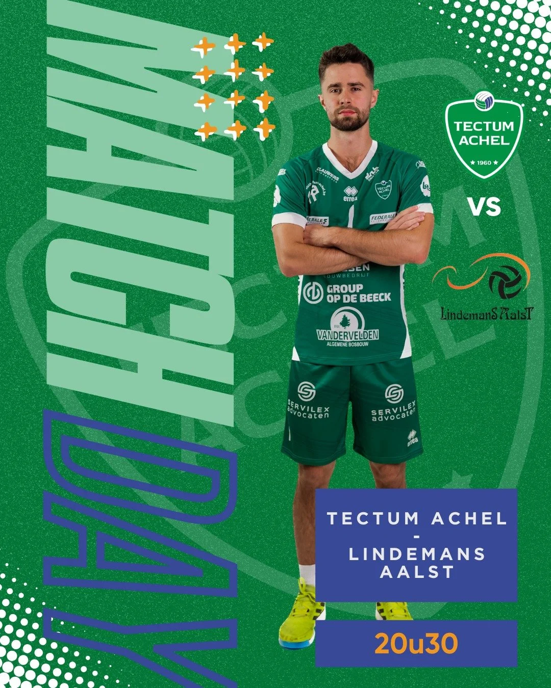 🤍 MATCHDAY 🤍
Dit is meteen een van de belangrijkste wedstrijden in de Challenge Play-offs, wij rekenen dus op jullie! 

📅 28 februari 2026 | 20u30
📍 Sporthal De Koekoek | Grevenbroekstraat 11 | 3930 Hamont-Achel
💻https://watch.lottovolleyleague.