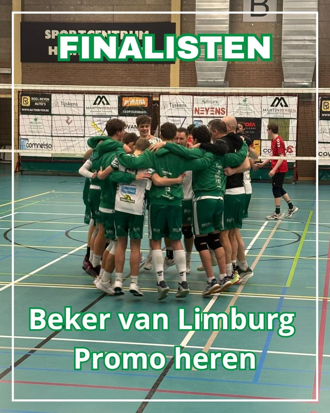 FINALISTEN BEKER VAN LIMBURG PROMO HEREN 💚🤍

Onze Heren B hebben zich geplaatst voor de finale van de Beker van Limburg Promo Heren 2026! 💪 Na een spannende strijd tegen Genk trokken onze heren aan het langste eind met een knappe 3-2 overwinning (