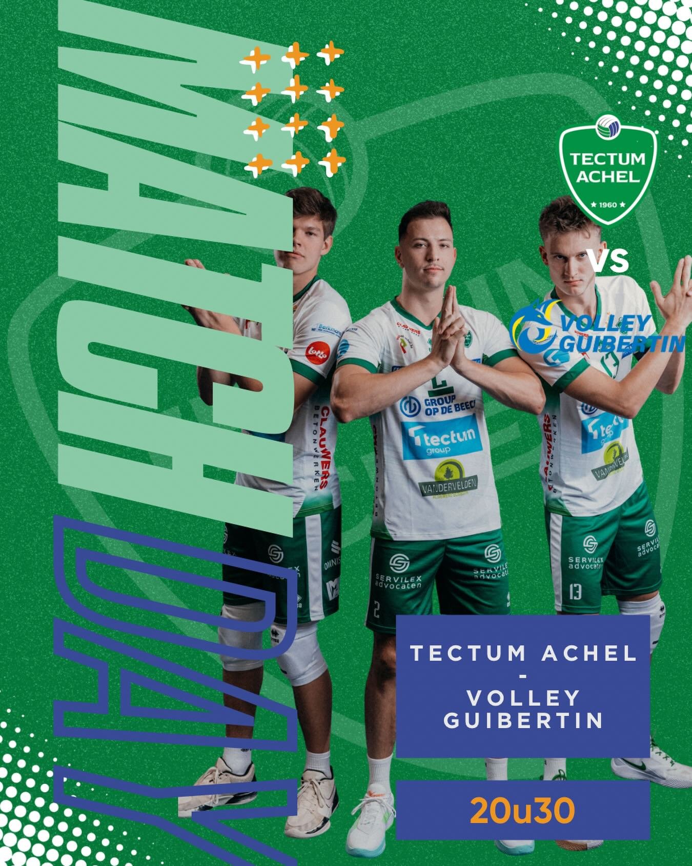 Vandaag spelen we tegen Guibertin, tot straks!