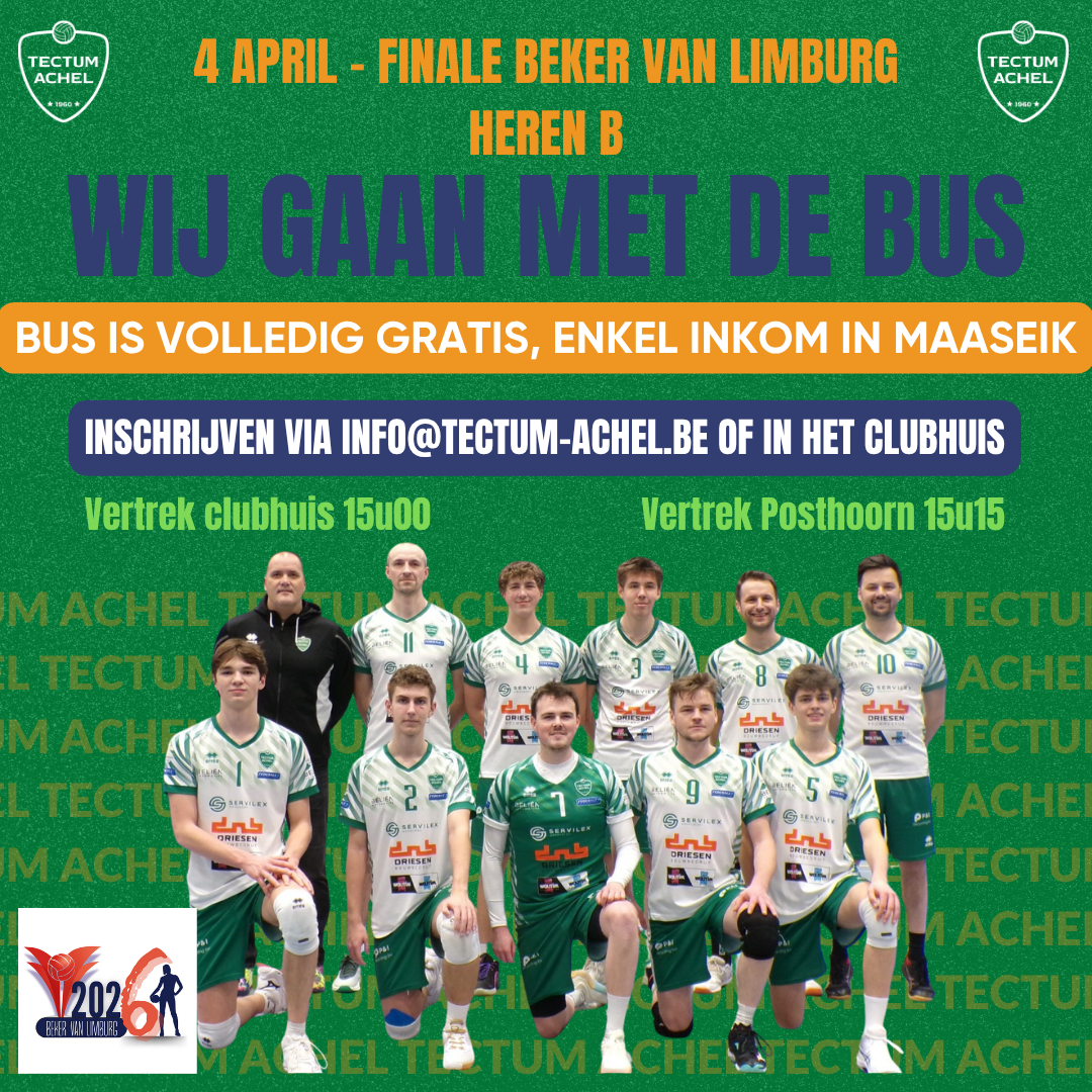 Ga mee met de bus naar de limburgse bekerfinale!