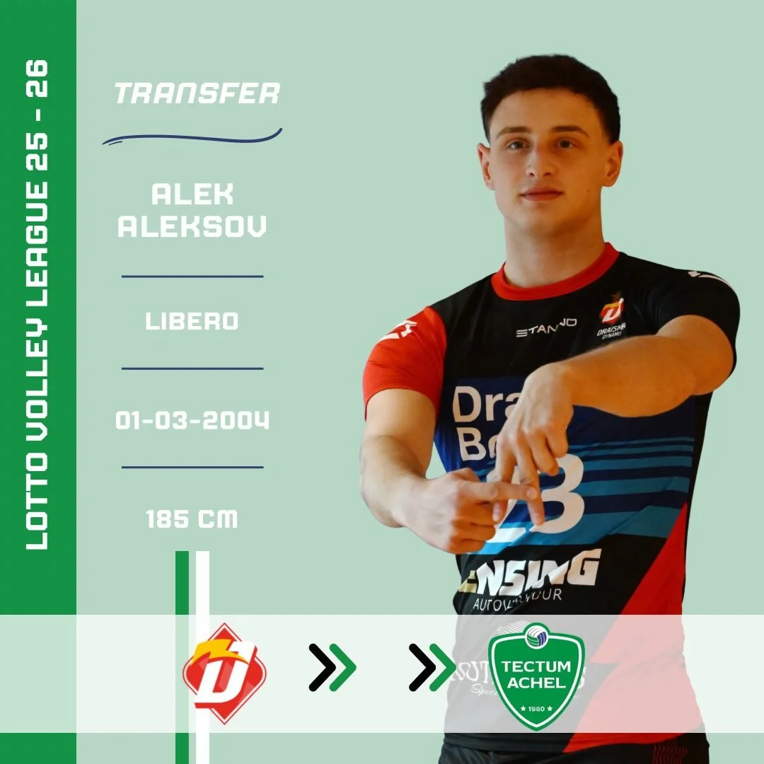 💚 TRANSFERNIEUWS 💚
Een nieuwe libero in het groen volgend seizoen! @alek_aleksov_1 komt over van Draisma Dynamo. De Nederlandse libero met Noord-Macedonische roots kwam 2 jaar uit voor de Nederlanders en speelde daarvoor ook nog voor het talentteam