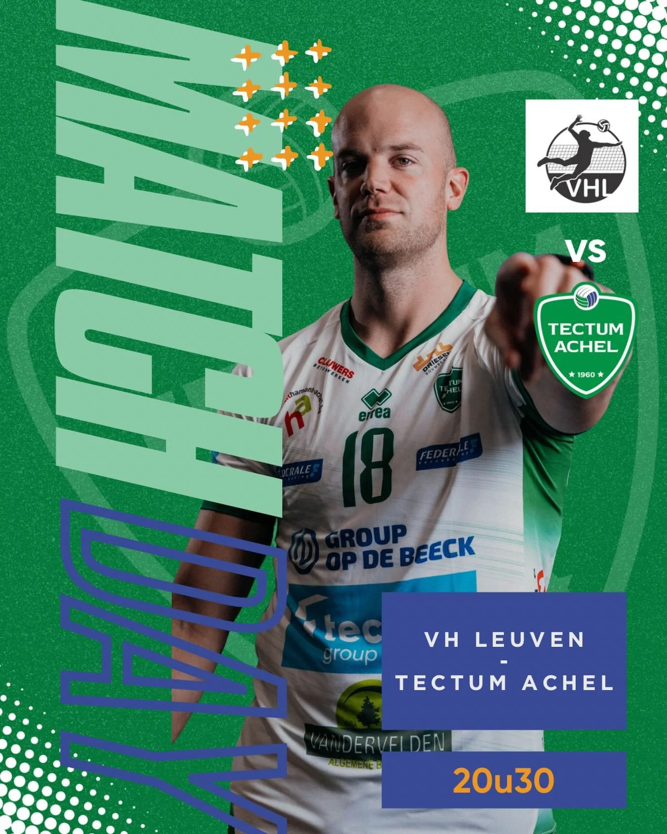 🤍 MATCHDAY 🤍
D-day, all or nothing! We hebben jullie vanavond nodig &amp; dan gaan we samen richting de halve finales (met een Europees ticket als beloning)! 

📅 20 april 2026 | 20u30
📍 Sportoase | Philipssite 6 | 3001 Leuven
💻https://watch.lott