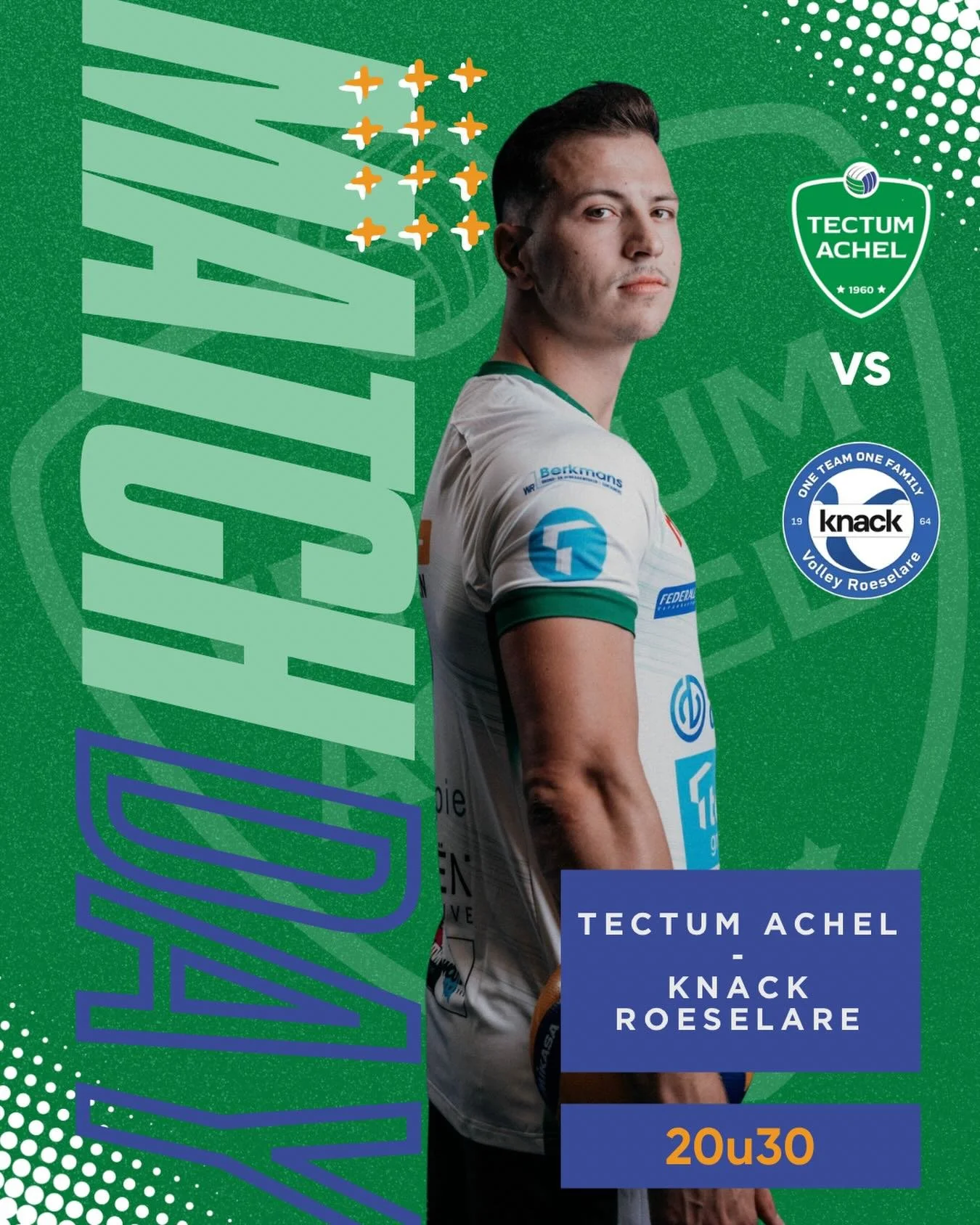 🤍 MATCHDAY 🤍
Nog een allerlaatste keer alles geven &amp; wie weet volgt er zondag nog een halve finale!

📅 17 april 2026 | 20u30
📍 Sporthal De Koekoek | Grevenbroekstraat 11 | 3930 Hamont-Achel
💻https://watch.lottovolleyleague.be/Men