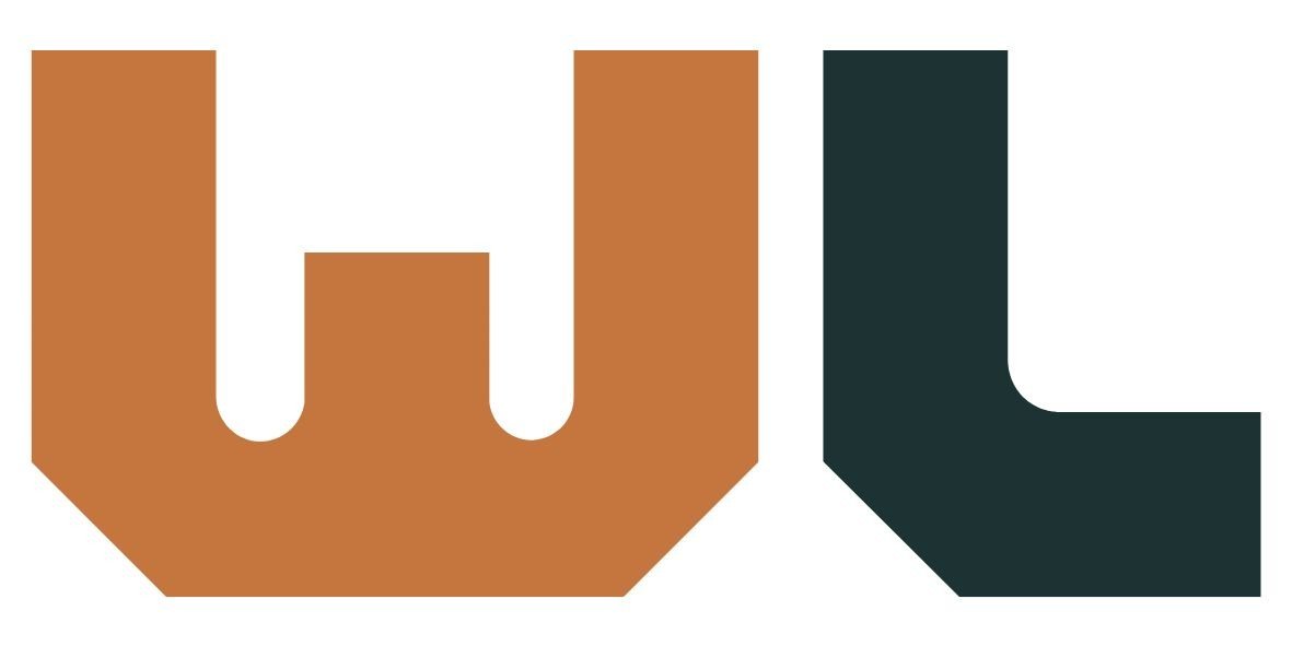Logo van WL Construct met een grafiek en de website URL www.wl-construct.be.
