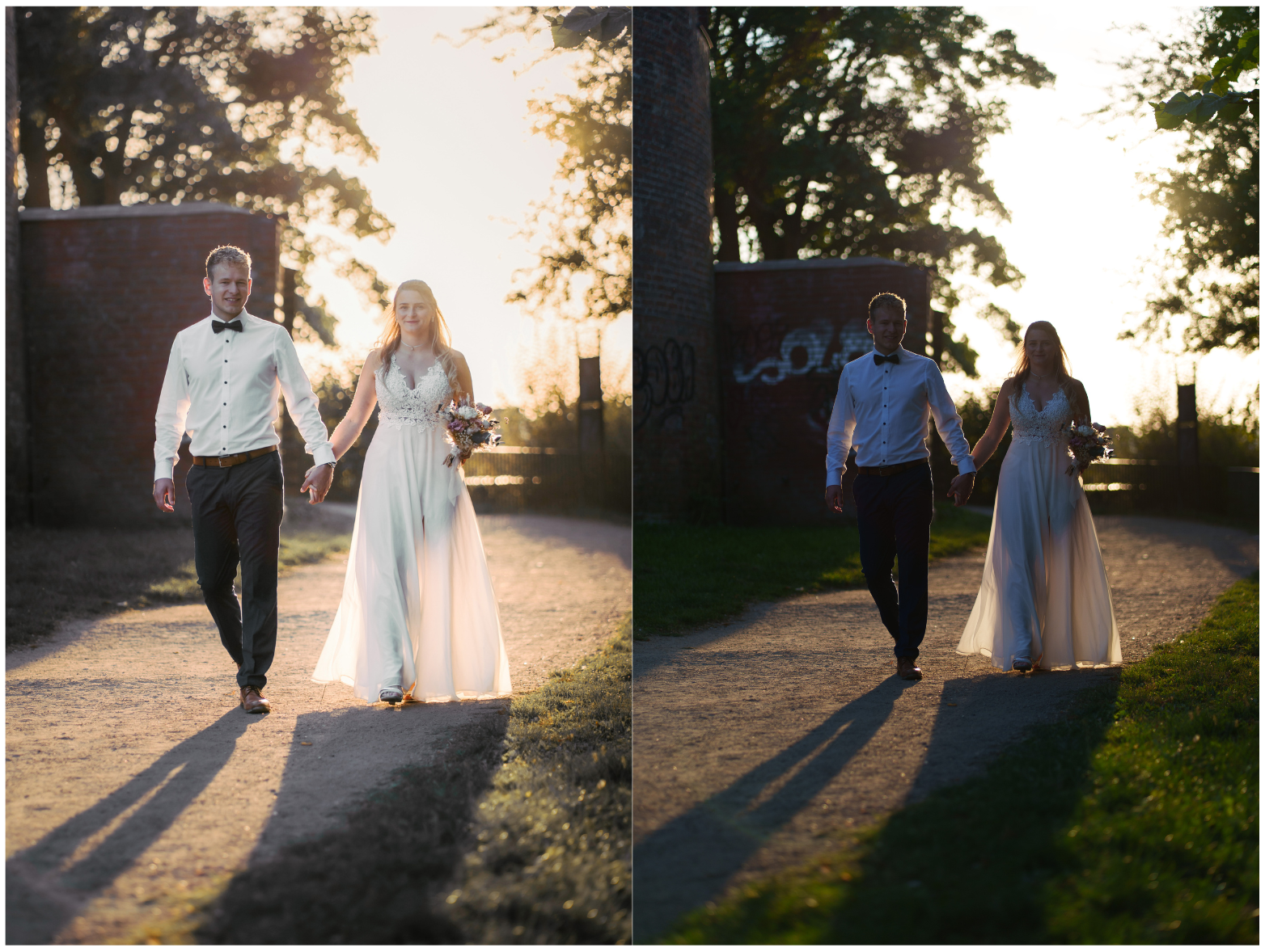 Vorher Nachher Hochzeitsfoto Lübeck – echte Farben und authentische Bildbearbeitung