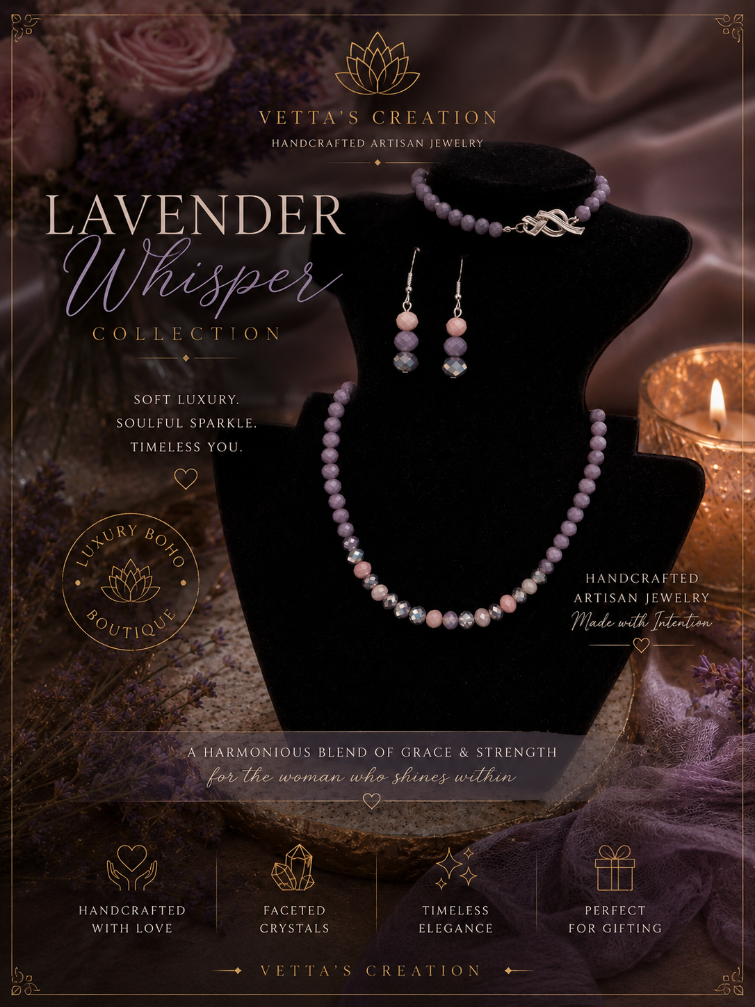 Lavender Whisper ✨ Soft Luxury with Soulful Elegance