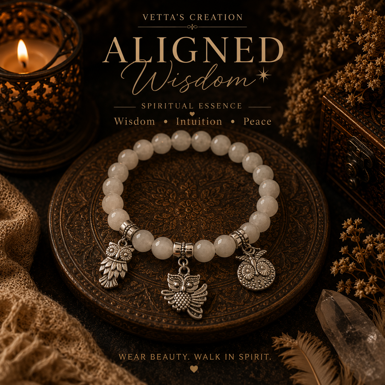 Designing with Purpose: The Meaning Behind the Aligned Wisdom Bracelet 🦉✨