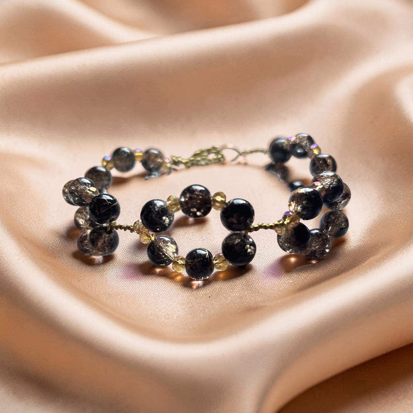 Golden Ember Wire-Wrapped