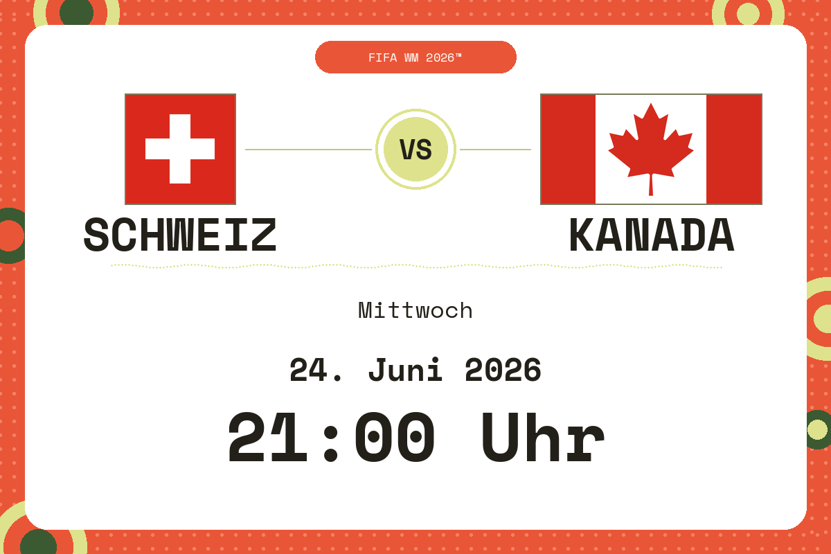 WM: Schweiz – Kanada