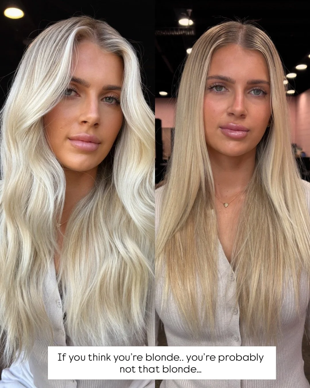 Yes, this is once again your sign to add lowlights to your blonde clients who never feel &ldquo;blonde enough&rdquo; 🫶🏼

Using @oandm_pro ✨
Lowlights : liquids 1/2 7CN 1/2 7.01 
Highlights : Keratin &amp; 10 vol 
Root shadow : liquids 1/2 8.11 1/2 