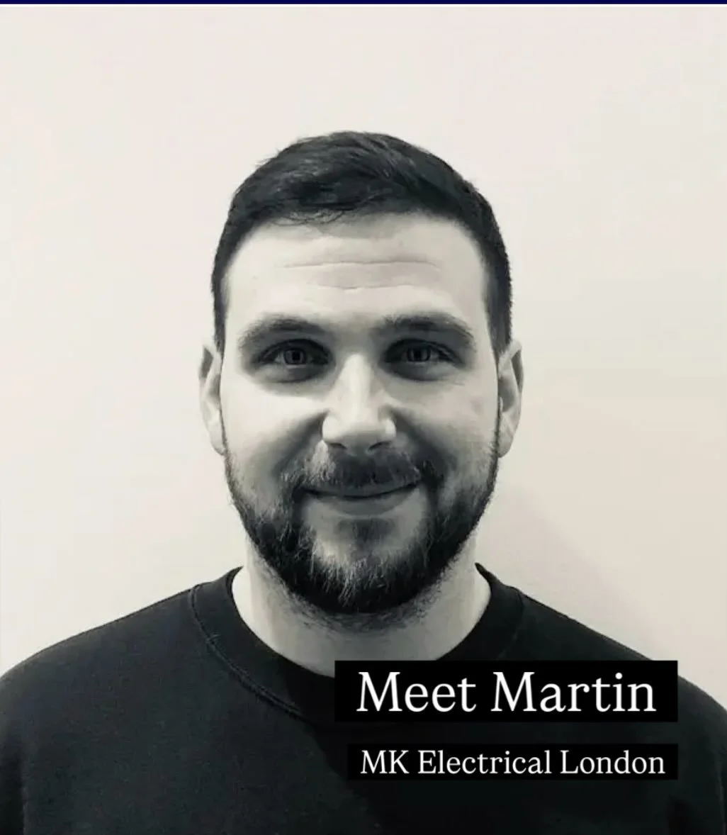 👋 Meet Martin
One half of MK Electrical London ⚡️
As Director of the company, Martin brings years of expertise, leadership, and a passion for delivering safe, reliable, and high-quality electrical work across London. From planning to problem-solving