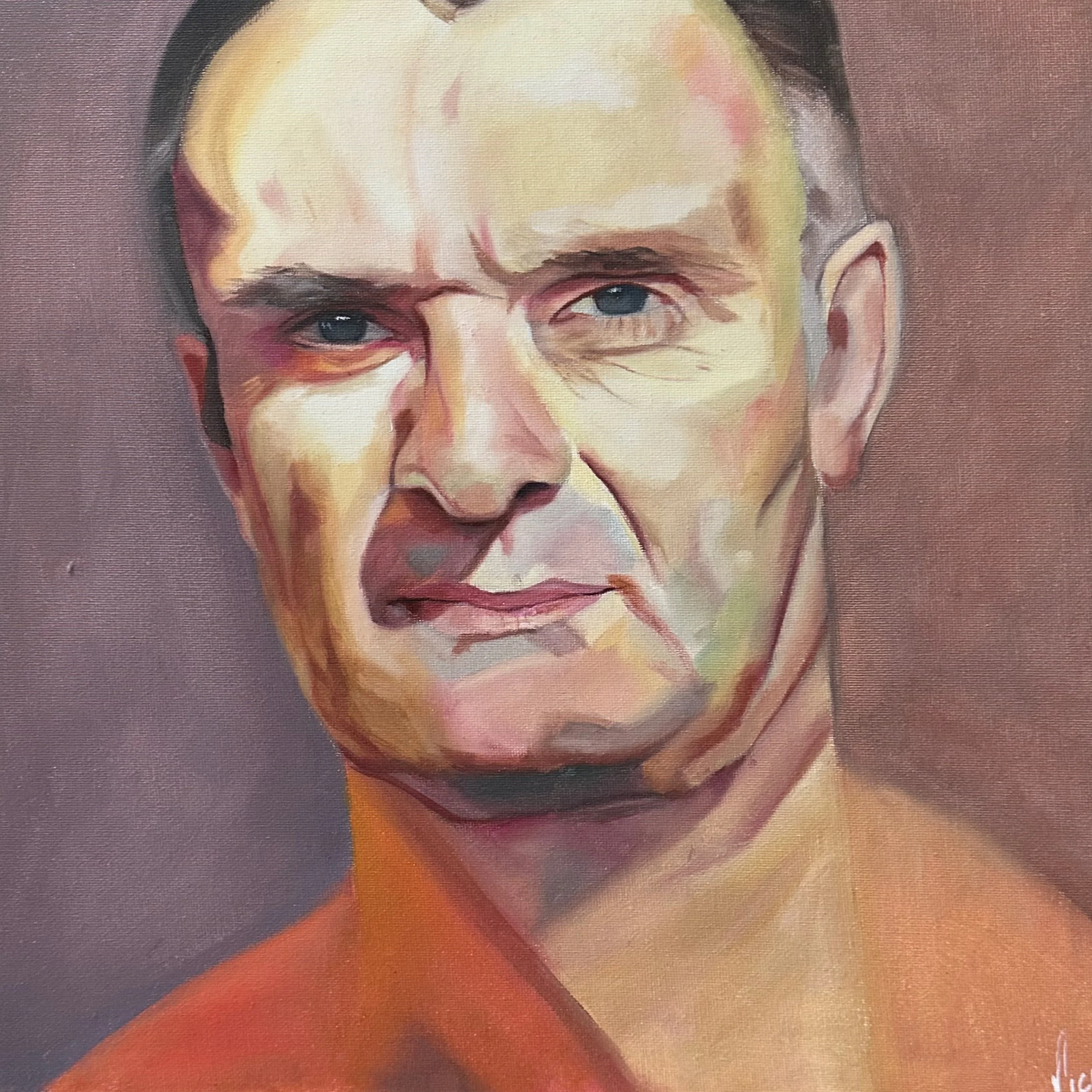 Retrato óleo sobre lienzo.