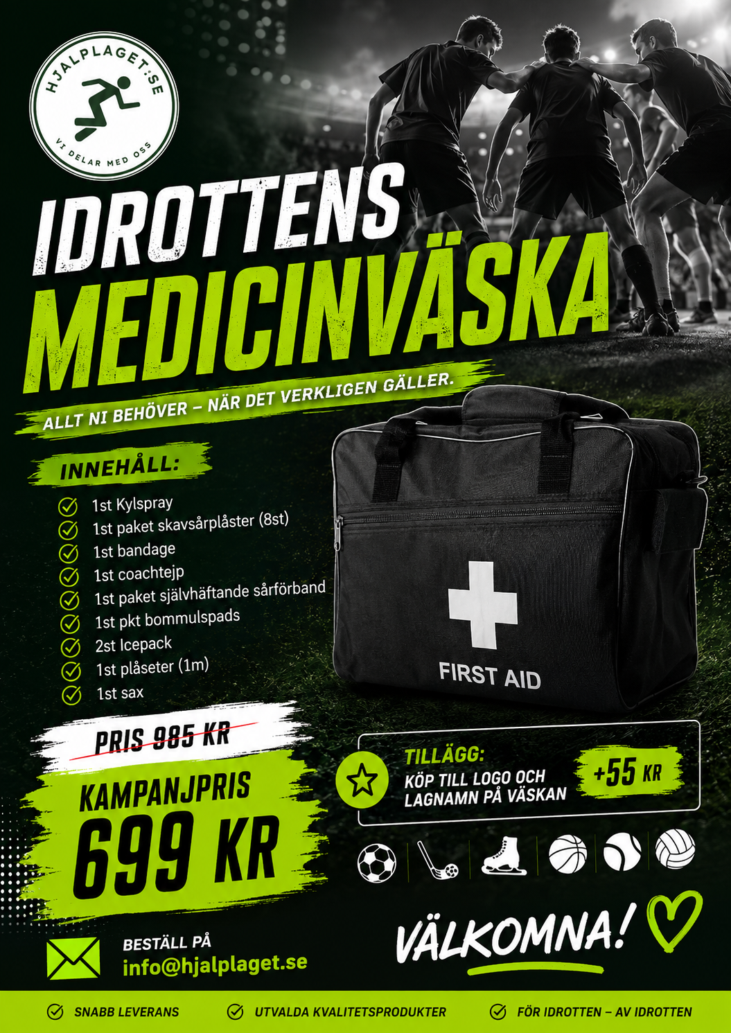 Hjälplagets Medicinväska KAMPANJ