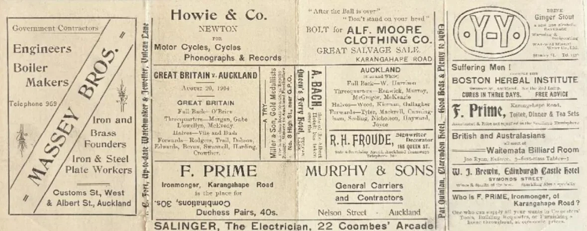 20/08/1904 British Lions v Auckland