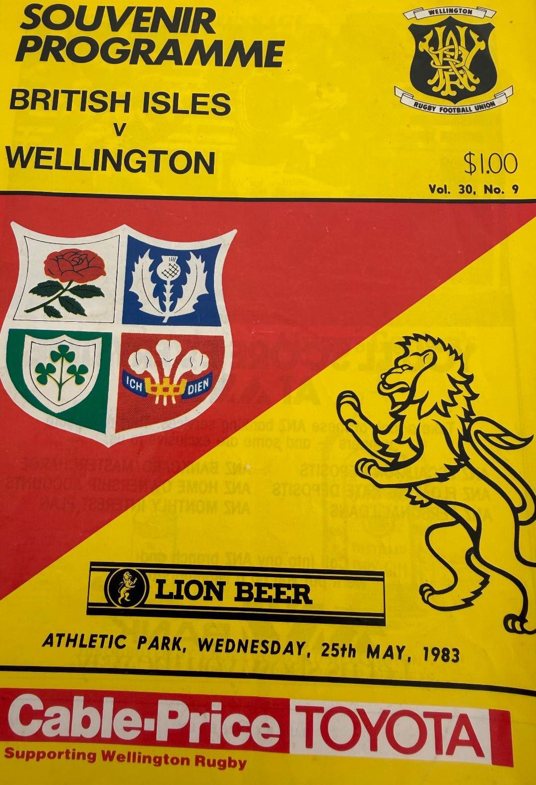 25/05/1983 : British Lions v Wellington