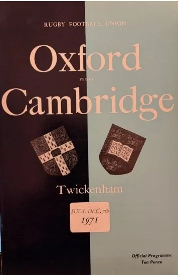 07/12/1971 : Oxford v Cambridge