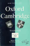 09/12/1969 : Oxford v Cambridge
