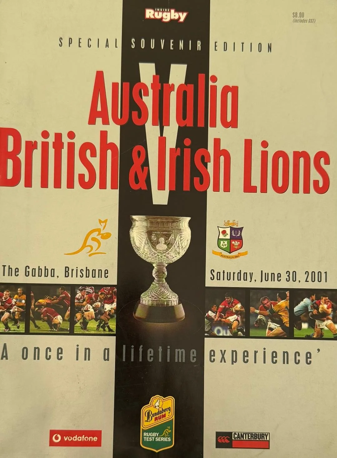 30/06/2001 : Australia v British Lions (1st Test)