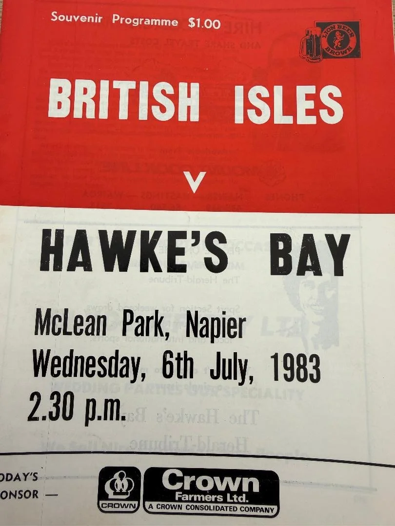 06/07/1983 : British Isles v Hawke's Bay