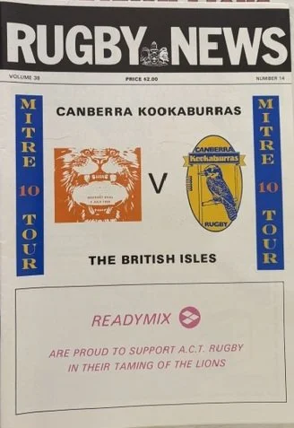 04/07/1989 : British Lions v ACT   (Canberra Kookaburras)