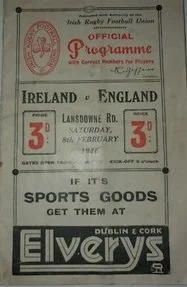 08/02/1936 : Ireland v England